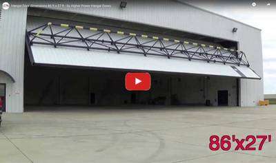 86' by 27' Hangar Door